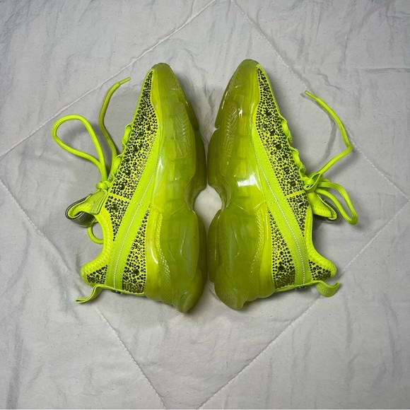 Steve Madden SM NY90 Y2K Neon Green With Rhinestones Sneakers Women Size 6.5 - Picture 5 of 11
